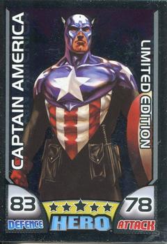 2011 Topps Hero Attax - Limited Editions #LE2 Captain America Front