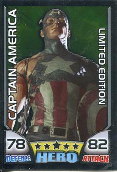 2011 Topps Hero Attax - Limited Editions #LE4 Captain America Front