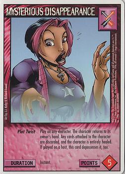 1996 WildStorm CCG Unlimited #NNO Mysterious Disappearance Front