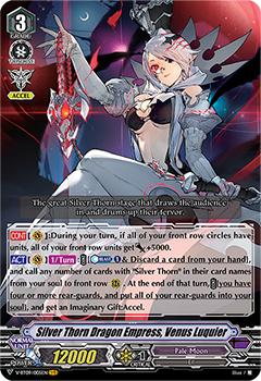2020 Cardfight!! Vanguard Butterfly d’Moonlight #5 Silver Thorn Dragon Empress, Venus Luquier Front