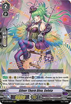 2020 Cardfight!! Vanguard Butterfly d’Moonlight #12 Silver Thorn Diva, Selvia Front