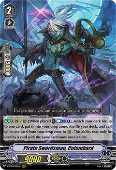 2020 Cardfight!! Vanguard Butterfly d’Moonlight #15 Pirate Swordsman, Colombard Front