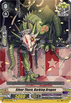 2020 Cardfight!! Vanguard Butterfly d’Moonlight #79 Silver Thorn, Barking Dragon Front