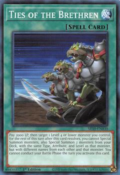 2020 Yu-Gi-Oh! Mechanized Madness English 1st Edition #SR10-EN030 Ties of the Brethren Front