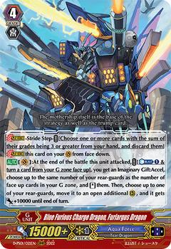 2022 Cardfight!! Vanguard P-Special Series 01: P Clan Collection #21 Blue Furious Charge Dragon, Furiargus Dragon Front