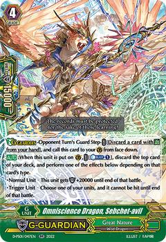 2022 Cardfight!! Vanguard P-Special Series 01: P Clan Collection #47 Omniscience Dragon, Sebchet-avil Front