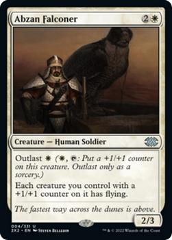 2022 Magic The Gathering Double Masters #4 Abzan Falconer Front