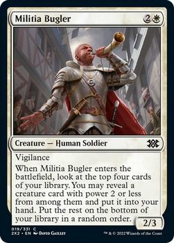 2022 Magic The Gathering Double Masters #19 Militia Bugler Front
