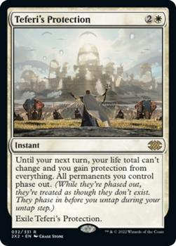 2022 Magic The Gathering Double Masters #32 Teferi's Protection Front