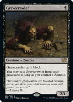 2022 Magic The Gathering Double Masters #78 Gravecrawler Front
