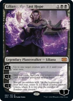 2022 Magic The Gathering Double Masters #81 Liliana, the Last Hope Front