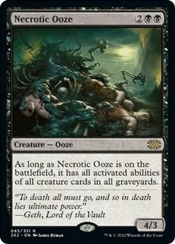 2022 Magic The Gathering Double Masters #83 Necrotic Ooze Front