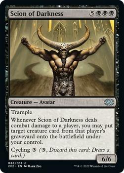 2022 Magic The Gathering Double Masters #86 Scion of Darkness Front