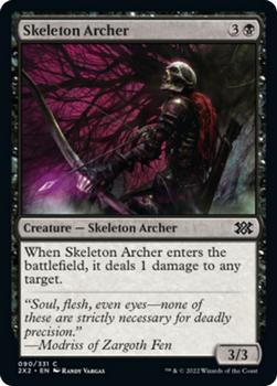 2022 Magic The Gathering Double Masters #90 Skeleton Archer Front