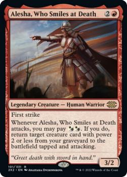 2022 Magic The Gathering Double Masters #101 Alesha, Who Smiles at Death Front
