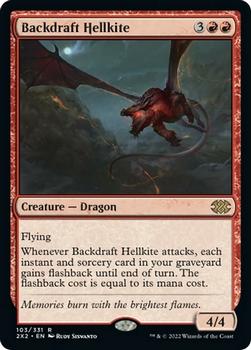 2022 Magic The Gathering Double Masters #103 Backdraft Hellkite Front