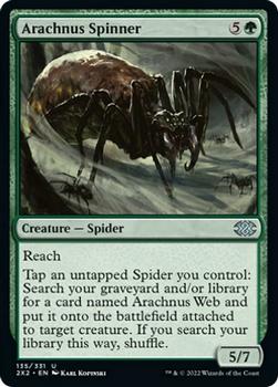 2022 Magic The Gathering Double Masters #135 Arachnus Spinner Front