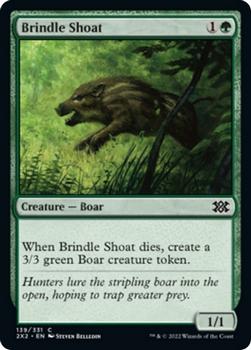 2022 Magic The Gathering Double Masters #139 Brindle Shoat Front