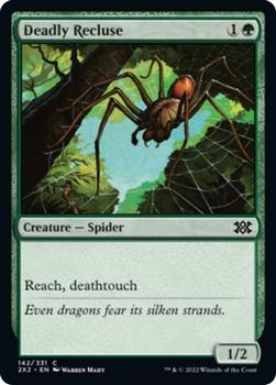 2022 Magic The Gathering Double Masters #142 Deadly Recluse Front