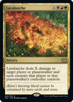 2022 Magic The Gathering Double Masters #240 Lavalanche Front