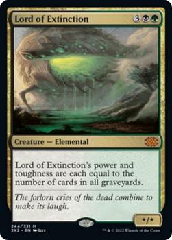 2022 Magic The Gathering Double Masters #244 Lord of Extinction Front