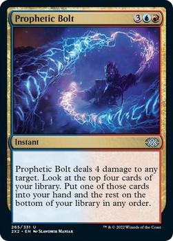 2022 Magic The Gathering Double Masters #265 Prophetic Bolt Front