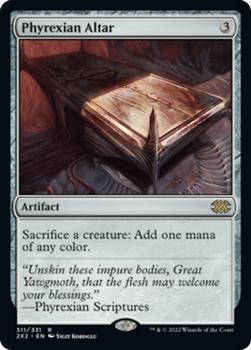 2022 Magic The Gathering Double Masters #311 Phyrexian Altar Front