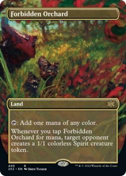 2022 Magic The Gathering Double Masters #405 Forbidden Orchard Front