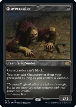 2022 Magic The Gathering Double Masters #438 Gravecrawler Front