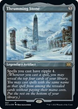 2022 Magic The Gathering Double Masters #567 Thrumming Stone Front