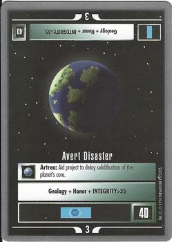1994 Decipher Star Trek Premiere Edition Tin Set #NNO Avert Disaster Front