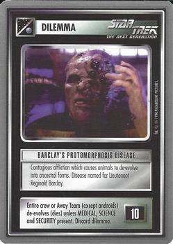 1994 Decipher Star Trek Premiere Edition Tin Set #NNO Barclay's Protomorphosis Disease Front
