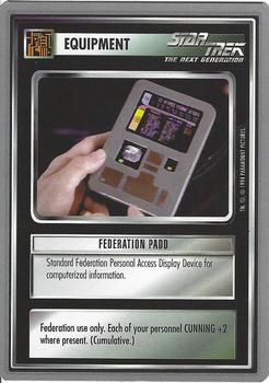 1994 Decipher Star Trek Premiere Edition Tin Set #NNO Federation PADD Front