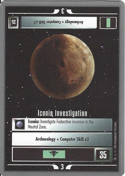 1994 Decipher Star Trek Premiere Edition Tin Set #NNO Iconia Investigation Front