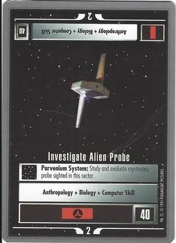1994 Decipher Star Trek Premiere Edition Tin Set #NNO Investigate Alien Probe Front