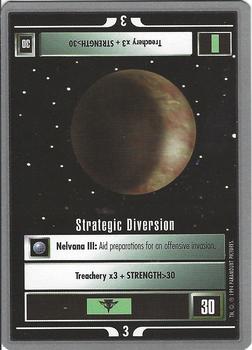 1994 Decipher Star Trek Premiere Edition Tin Set #NNO Strategic Diversion Front