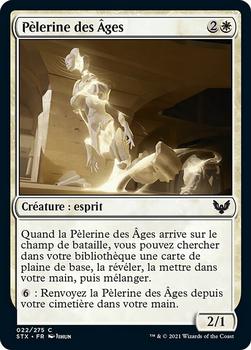 2021 Magic The Gathering Strixhaven: School of Mages (French) #22 Pèlerine des Âges Front