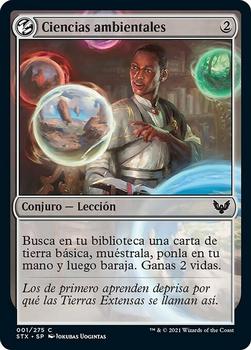 2021 Magic The Gathering Strixhaven: School of Mages (Spanish) #1 Ciencias ambientales Front