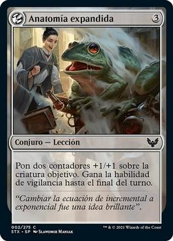 2021 Magic The Gathering Strixhaven: School of Mages (Spanish) #2 Anatomía expandida Front