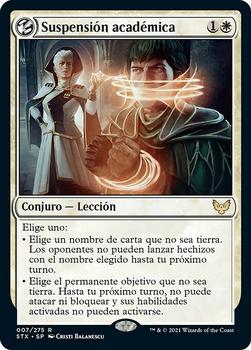 2021 Magic The Gathering Strixhaven: School of Mages (Spanish) #7 Suspensión académica Front