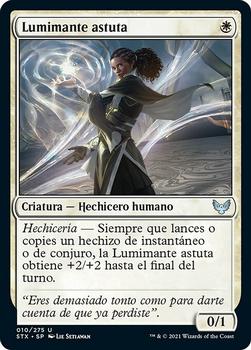 2021 Magic The Gathering Strixhaven: School of Mages (Spanish) #10 Lumimante astuta Front