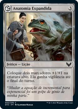 2021 Magic The Gathering Strixhaven: School of Mages (Portuguese) #2 Anatomia Expandida Front