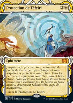 2021 Magic The Gathering Strixhaven Mystical Archive (French)  #11 Protection de Téfeiri Front