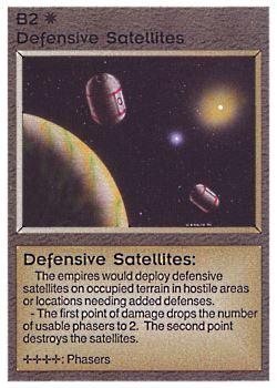 1994 Galactic Empires Alpha #2 Defensive Satellites [B2] [Planet Left] Front
