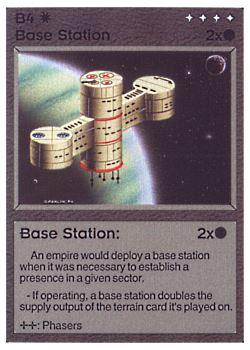 1994 Galactic Empires Alpha #4 Base Station Front