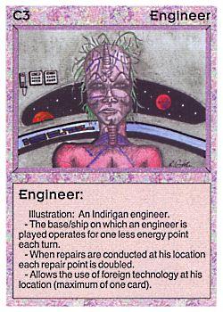 1994 Galactic Empires Alpha #7 Engineer [C3] Front