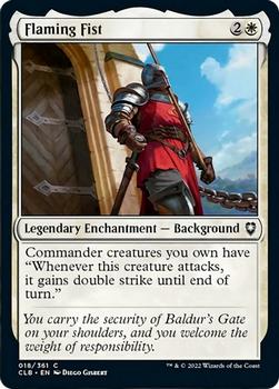 2022 Magic The Gathering Commander Legends: Battle for Baldur's Gate #018/361 Flaming Fist Front