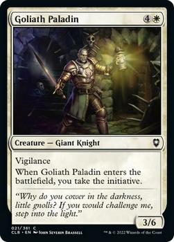 2022 Magic The Gathering Commander Legends: Battle for Baldur's Gate #21 Goliath Paladin Front