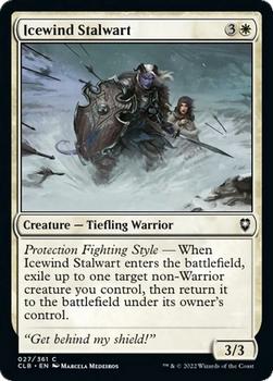 2022 Magic The Gathering Commander Legends: Battle for Baldur's Gate #27 Icewind Stalwart Front