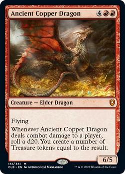 2022 Magic The Gathering Commander Legends: Battle for Baldur's Gate #161 Ancient Copper Dragon Front